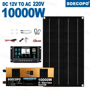 Solar System Complete Kit Dual 12V/24V To 110V/220V100A